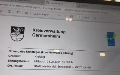 Mein neues politisches Amt