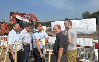 Spatenstich für den neuen Wertstoffhof in Westheim