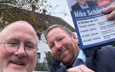 Haustürwahlkampf in Winden