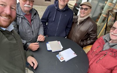 Infostand in Minfeld und Kandel