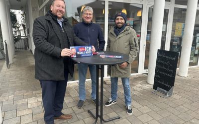 Infostand in Minfeld